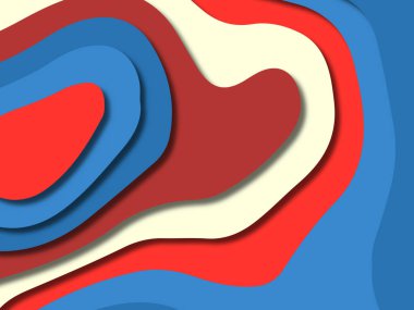 kağıt ile 3D arka plan şekilleri kesim. Soyut kağıt kitap kapağı için şablon arka plan bölmek. Kağıt arka plan kes. Soyut gerçekçi kağıt dekorasyon tasarımı için