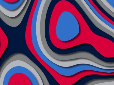 kağıt ile 3D arka plan şekilleri kesim. Soyut kağıt kitap kapağı için şablon arka plan bölmek. Kağıt arka plan kes. Soyut gerçekçi kağıt dekorasyon tasarımı için