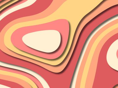 kağıt ile 3D arka plan şekilleri kesim. Soyut kağıt kitap kapağı için şablon arka plan bölmek. Kağıt arka plan kes. Soyut gerçekçi kağıt dekorasyon tasarımı için