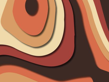 kağıt ile 3D arka plan şekilleri kesim. Soyut kağıt kitap kapağı için şablon arka plan bölmek. Kağıt arka plan kes. Soyut gerçekçi kağıt dekorasyon tasarımı için