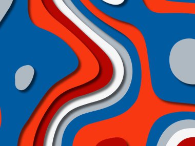 kağıt ile 3D arka plan şekilleri kesim. Soyut kağıt kitap kapağı için şablon arka plan bölmek. Kağıt arka plan kes. Soyut gerçekçi kağıt dekorasyon tasarımı için