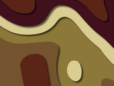 kağıt ile 3D arka plan şekilleri kesim. Soyut kağıt kitap kapağı için şablon arka plan bölmek. Kağıt arka plan kes. Soyut gerçekçi kağıt dekorasyon tasarımı için