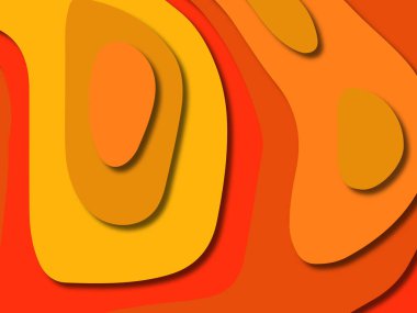 kağıt ile 3D arka plan şekilleri kesim. Soyut kağıt kitap kapağı için şablon arka plan bölmek. Kağıt arka plan kes. Soyut gerçekçi kağıt dekorasyon tasarımı için