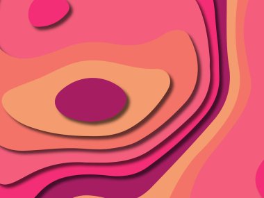 kağıt ile 3D arka plan şekilleri kesim. Soyut kağıt kitap kapağı için şablon arka plan bölmek. Kağıt arka plan kes. Soyut gerçekçi kağıt dekorasyon tasarımı için