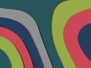 kağıt ile 3D arka plan şekilleri kesim. Soyut kağıt kitap kapağı için şablon arka plan bölmek. Kağıt arka plan kes. Soyut gerçekçi kağıt dekorasyon tasarımı için