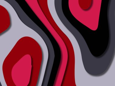 kağıt ile 3D arka plan şekilleri kesim. Soyut kağıt kitap kapağı için şablon arka plan bölmek. Kağıt arka plan kes. Soyut gerçekçi kağıt dekorasyon tasarımı için