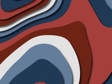 kağıt ile 3D arka plan şekilleri kesim. Soyut kağıt kitap kapağı için şablon arka plan bölmek. Kağıt arka plan kes. Soyut gerçekçi kağıt dekorasyon tasarımı için