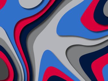 kağıt ile 3D arka plan şekilleri kesim. Soyut kağıt kitap kapağı için şablon arka plan bölmek. Kağıt arka plan kes. Soyut gerçekçi kağıt dekorasyon tasarımı için