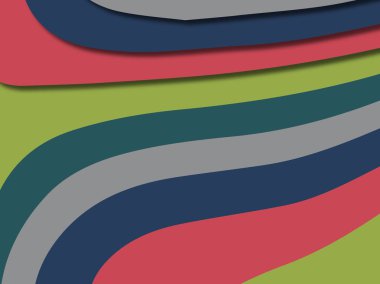 kağıt ile 3D arka plan şekilleri kesim. Soyut kağıt kitap kapağı için şablon arka plan bölmek. Kağıt arka plan kes. Soyut gerçekçi kağıt dekorasyon tasarımı için