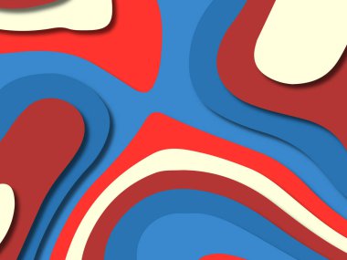 kağıt ile 3D arka plan şekilleri kesim. Soyut kağıt kitap kapağı için şablon arka plan bölmek. Kağıt arka plan kes. Soyut gerçekçi kağıt dekorasyon tasarımı için