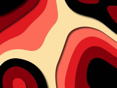 kağıt ile 3D arka plan şekilleri kesim. Soyut kağıt kitap kapağı için şablon arka plan bölmek. Kağıt arka plan kes. Soyut gerçekçi kağıt dekorasyon tasarımı için