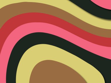 kağıt ile 3D arka plan şekilleri kesim. Soyut kağıt kitap kapağı için şablon arka plan bölmek. Kağıt arka plan kes. Soyut gerçekçi kağıt dekorasyon tasarımı için