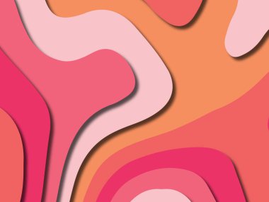 kağıt ile 3D arka plan şekilleri kesim. Soyut kağıt kitap kapağı için şablon arka plan bölmek. Kağıt arka plan kes. Soyut gerçekçi kağıt dekorasyon tasarımı için