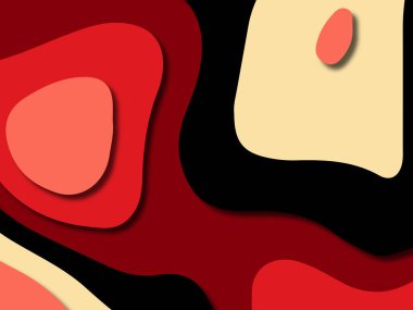 kağıt ile 3D arka plan şekilleri kesim. Soyut kağıt kitap kapağı için şablon arka plan bölmek. Kağıt arka plan kes. Soyut gerçekçi kağıt dekorasyon tasarımı için