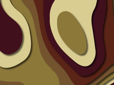 kağıt ile 3D arka plan şekilleri kesim. Soyut kağıt kitap kapağı için şablon arka plan bölmek. Kağıt arka plan kes. Soyut gerçekçi kağıt dekorasyon tasarımı için