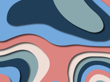 kağıt ile 3D arka plan şekilleri kesim. Soyut kağıt kitap kapağı için şablon arka plan bölmek. Kağıt arka plan kes. Soyut gerçekçi kağıt dekorasyon tasarımı için