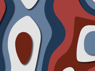 kağıt ile 3D arka plan şekilleri kesim. Soyut kağıt kitap kapağı için şablon arka plan bölmek. Kağıt arka plan kes. Soyut gerçekçi kağıt dekorasyon tasarımı için