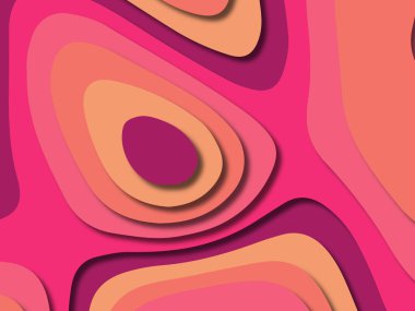 kağıt ile 3D arka plan şekilleri kesim. Soyut kağıt kitap kapağı için şablon arka plan bölmek. Kağıt arka plan kes. Soyut gerçekçi kağıt dekorasyon tasarımı için