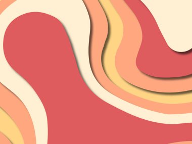 kağıt ile 3D arka plan şekilleri kesim. Soyut kağıt kitap kapağı için şablon arka plan bölmek. Kağıt arka plan kes. Soyut gerçekçi kağıt dekorasyon tasarımı için