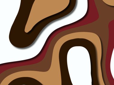 kağıt ile 3D arka plan şekilleri kesim. Soyut kağıt kitap kapağı için şablon arka plan bölmek. Kağıt arka plan kes. Soyut gerçekçi kağıt dekorasyon tasarımı için