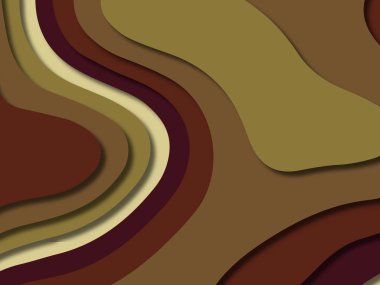 kağıt ile 3D arka plan şekilleri kesim. Soyut kağıt kitap kapağı için şablon arka plan bölmek. Kağıt arka plan kes. Soyut gerçekçi kağıt dekorasyon tasarımı için