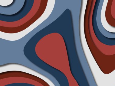 kağıt ile 3D arka plan şekilleri kesim. Soyut kağıt kitap kapağı için şablon arka plan bölmek. Kağıt arka plan kes. Soyut gerçekçi kağıt dekorasyon tasarımı için