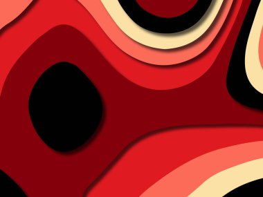 kağıt ile 3D arka plan şekilleri kesim. Soyut kağıt kitap kapağı için şablon arka plan bölmek. Kağıt arka plan kes. Soyut gerçekçi kağıt dekorasyon tasarımı için