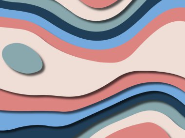 kağıt ile 3D arka plan şekilleri kesim. Soyut kağıt kitap kapağı için şablon arka plan bölmek. Kağıt arka plan kes. Soyut gerçekçi kağıt dekorasyon tasarımı için