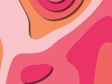 kağıt ile 3D arka plan şekilleri kesim. Soyut kağıt kitap kapağı için şablon arka plan bölmek. Kağıt arka plan kes. Soyut gerçekçi kağıt dekorasyon tasarımı için