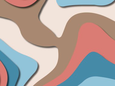 kağıt ile 3D arka plan şekilleri kesim. Soyut kağıt kitap kapağı için şablon arka plan bölmek. Kağıt arka plan kes. Soyut gerçekçi kağıt dekorasyon tasarımı için