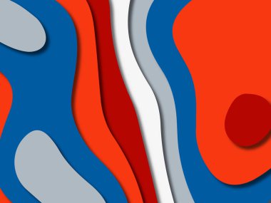 kağıt ile 3D arka plan şekilleri kesim. Soyut kağıt kitap kapağı için şablon arka plan bölmek. Kağıt arka plan kes. Soyut gerçekçi kağıt dekorasyon tasarımı için