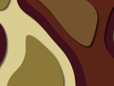 kağıt ile 3D arka plan şekilleri kesim. Soyut kağıt kitap kapağı için şablon arka plan bölmek. Kağıt arka plan kes. Soyut gerçekçi kağıt dekorasyon tasarımı için