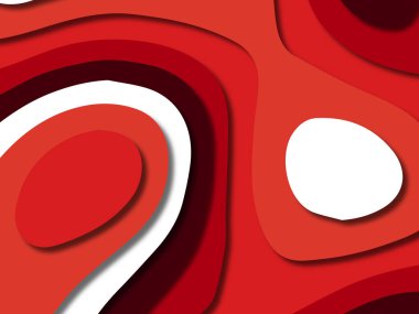 kağıt ile 3D arka plan şekilleri kesim. Soyut kağıt kitap kapağı için şablon arka plan bölmek. Kağıt arka plan kes. Soyut gerçekçi kağıt dekorasyon tasarımı için