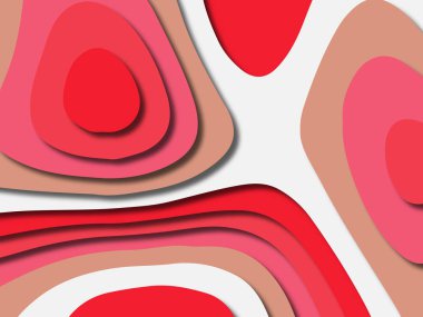 kağıt ile 3D arka plan şekilleri kesim. Soyut kağıt kitap kapağı için şablon arka plan bölmek. Kağıt arka plan kes. Soyut gerçekçi kağıt dekorasyon tasarımı için