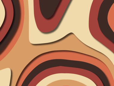 kağıt ile 3D arka plan şekilleri kesim. Soyut kağıt kitap kapağı için şablon arka plan bölmek. Kağıt arka plan kes. Soyut gerçekçi kağıt dekorasyon tasarımı için