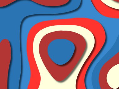 kağıt ile 3D arka plan şekilleri kesim. Soyut kağıt kitap kapağı için şablon arka plan bölmek. Kağıt arka plan kes. Soyut gerçekçi kağıt dekorasyon tasarımı için