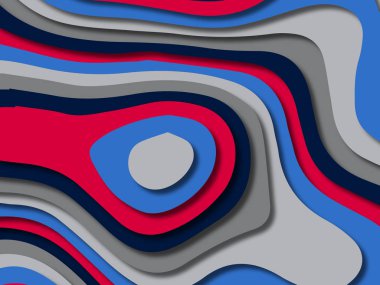 kağıt ile 3D arka plan şekilleri kesim. Soyut kağıt kitap kapağı için şablon arka plan bölmek. Kağıt arka plan kes. Soyut gerçekçi kağıt dekorasyon tasarımı için