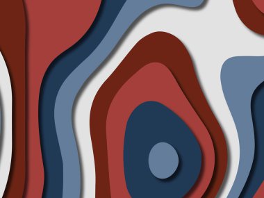 kağıt ile 3D arka plan şekilleri kesim. Soyut kağıt kitap kapağı için şablon arka plan bölmek. Kağıt arka plan kes. Soyut gerçekçi kağıt dekorasyon tasarımı için