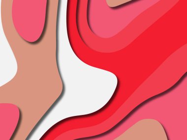 kağıt ile 3D arka plan şekilleri kesim. Soyut kağıt kitap kapağı için şablon arka plan bölmek. Kağıt arka plan kes. Soyut gerçekçi kağıt dekorasyon tasarımı için