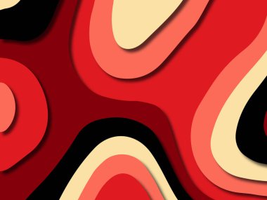 kağıt ile 3D arka plan şekilleri kesim. Soyut kağıt kitap kapağı için şablon arka plan bölmek. Kağıt arka plan kes. Soyut gerçekçi kağıt dekorasyon tasarımı için