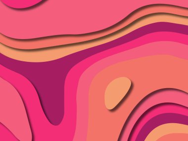 kağıt ile 3D arka plan şekilleri kesim. Soyut kağıt kitap kapağı için şablon arka plan bölmek. Kağıt arka plan kes. Soyut gerçekçi kağıt dekorasyon tasarımı için