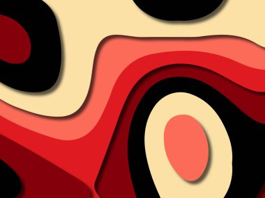 kağıt ile 3D arka plan şekilleri kesim. Soyut kağıt kitap kapağı için şablon arka plan bölmek. Kağıt arka plan kes. Soyut gerçekçi kağıt dekorasyon tasarımı için