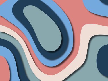 kağıt ile 3D arka plan şekilleri kesim. Soyut kağıt kitap kapağı için şablon arka plan bölmek. Kağıt arka plan kes. Soyut gerçekçi kağıt dekorasyon tasarımı için