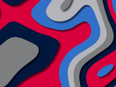 kağıt ile 3D arka plan şekilleri kesim. Soyut kağıt kitap kapağı için şablon arka plan bölmek. Kağıt arka plan kes. Soyut gerçekçi kağıt dekorasyon tasarımı için