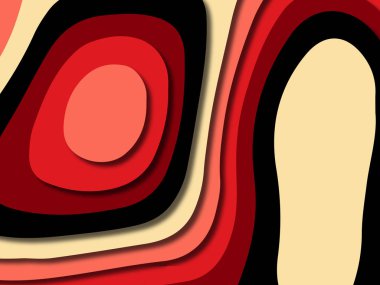 kağıt ile 3D arka plan şekilleri kesim. Soyut kağıt kitap kapağı için şablon arka plan bölmek. Kağıt arka plan kes. Soyut gerçekçi kağıt dekorasyon tasarımı için