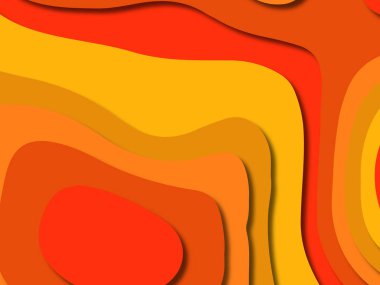 kağıt ile 3D arka plan şekilleri kesim. Soyut kağıt kitap kapağı için şablon arka plan bölmek. Kağıt arka plan kes. Soyut gerçekçi kağıt dekorasyon tasarımı için