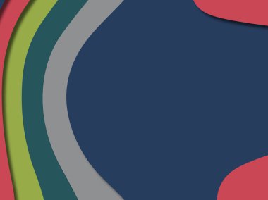 kağıt ile 3D arka plan şekilleri kesim. Soyut kağıt kitap kapağı için şablon arka plan bölmek. Kağıt arka plan kes. Soyut gerçekçi kağıt dekorasyon tasarımı için