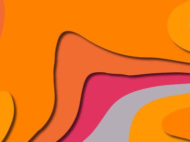 kağıt ile 3D arka plan şekilleri kesim. Soyut kağıt kitap kapağı için şablon arka plan bölmek. Kağıt arka plan kes. Soyut gerçekçi kağıt dekorasyon tasarımı için