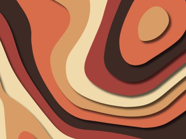 kağıt ile 3D arka plan şekilleri kesim. Soyut kağıt kitap kapağı için şablon arka plan bölmek. Kağıt arka plan kes. Soyut gerçekçi kağıt dekorasyon tasarımı için