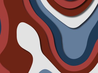 kağıt ile 3D arka plan şekilleri kesim. Soyut kağıt kitap kapağı için şablon arka plan bölmek. Kağıt arka plan kes. Soyut gerçekçi kağıt dekorasyon tasarımı için